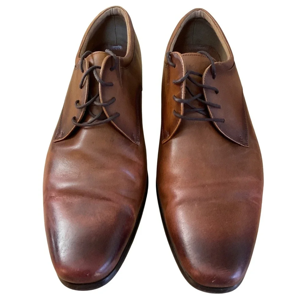 Aldo Leather Derby Shoes Business Casual Professional Classic Preppy Minimalist
